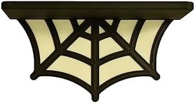 Spider Web Floating Shelf | Spooky Halloween Decor Shelf | 9" Wide x 5" Deep | Made in USA (Black)