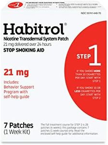 Habitrol Nicotine Transdermal System Patch | Stop Smoking Aid | Step 1 (21 mg) | 7 Patches (1 Week Kit)