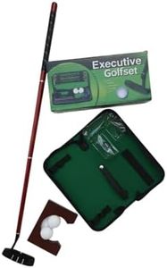 RKT Golf Putter Set Kit for Men & Women – Portable Indoor Golf Practice Set with Ball Hole Cup & Travel Case – Ideal Gift for Golf Enthusiasts, Beginners, Professionals & Kids