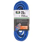 EZ-FLO 60994 All-Weather Extension Cord with Indicator Light, 25 Ft