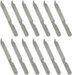 Fingernail Files (12 Pack), Metal Nail Files for Natural Nails, 4’’ Stainless Steel Thin Durable Nail File Bulk Filer with Curved Sharp Pointed Tip Double Sided Manicure Pedicure Toenails Tools