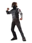 Rubies Costume Captain America-Civil War Winter Soldier Deluxe Muscle Chest Child Costume, Small