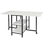 AT-VALY Folding Dining Table with 2