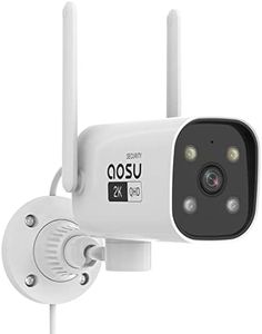 Aosu 2K Security Camera Outdoor with Color Night Vision, Wired Home Security Cameras Support 24/7 Recording, Auto Tracking, Voice Changer, 2 Way Audio, 2.4/5 GHz WiFi, Works with Alexa/Google