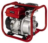 Einhell GE-PW 46 Petrol Water Pump (4.6 kW, Max. 23000 L/h, Max. 26 m Discharge Head, 3.6 L Tank, Low Oil Protection, Includes Adaptor Hose/AG Thread Connection)