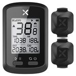 XOSS G+ Bike Computer with Vortex Snesor 2pcs, Bike Speedometer Bluetooth Ant+ Sensor Support, Wireless Bike Odometer IPX7 Waterproof for All Cycling Bikes (XOSS APP Support)