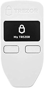 Trezor Model One - The Original Cryptocurrency Hardware Wallet, Bitcoin Security, Store & Manage Over 7000 Coins & Tokens, Easy-to-Use Interface, Quick & Simple Setup (White)