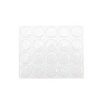 yueton Pack of 100 Clear 1" Round Craft Bottle Caps Epoxy Self Adhesive Stickers for Hair Bows, Pendants,Scrapbooks