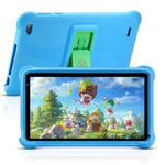 qunyiCO 7 inch Kids Tablet 32GB Android 11 WiFi Camera Bluetooth 2GB RAM HD Touch Screen 1024x600 Kid-Proof Case Parental Control Learning App on Playstore (Blue)