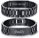 VNOX Gifts for Dad from Daughter Son - Best Dad Ever Gifts Personalized Dad Bracelet Birthday Gifts for Dad Daddy Papa, Christmas Gifts for Dad, Dad Birthday Gifts Ideas, Funny Dad Gifts