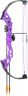Bear Archery Brave Youth Bow Includes Whisker Biscuit, Arrows, and Arrow Quiver Recommended for Ages 8 and Up – Purple, Right Hand