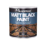 Blackfriar BKFMB500 Matt Black Paint, 500 ml