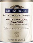 Ghirardelli White Chocolate Flavored - Sweet Ground Powder, Beverage and Baking Mix 3.12 lb Can