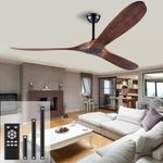 Solid Wood Ceiling Fans Without Lig