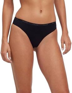 FALKE Women's Daily Comfort Tanga Panties Underwear, Black (Black 3000), M