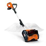 SuperHandy Snow Thrower/Power Shovel, Cordless Rechargeable DC 20V, Handheld, Lightweight | 10" in. Width 5" in. Depth, 25' ft Throwing Distance, 300 lbs per Min