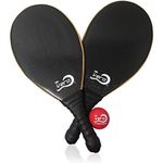 Vero Frescobol 2 Carbon Fiber Beach Paddleball Paddles, Official Ball,Drawstring Beach Bag