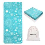 PROIRON Travel Yoga Mat Foldable 2mm Folding Exercise Mat Non Slip Yoga Matt for Women Gym Home, Pilates, Workout, Fitness, Stretching, Gymnastics, Lightweight Thin Small Portable Excercise Mat