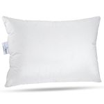 ComfyDown Toddler Pillow - 800 - Fill Power Goose Down - 300-TC Cotton Cover - Made in USA - 12" x 16"