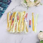 200 Pack Yellow Disposable Toothbru