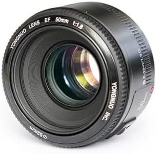 YONGNUO YN50mm F1.8C Lens, Large Aperture Auto Focus Lens, 50MM F1.8 for Canon EF Mount EOS Cameras Black