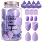 14 pcs Makeup Sponge & Powder Puff Set/Bulk | Professional Beauty Blender Collection for Liquid, Cream, Foundation, and Powder | Perfect Present for Girlfriend, Mom, and Special Occasions