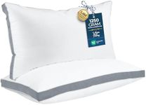 Utopia Bedding Bed Pillows for Sleeping King Size (Grey), Set of 2, Cooling Hotel Quality, Gusseted Pillow for Back, Stomach or Side Sleepers