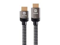 Monoprice Active High Speed HDMI Cable - 25 feet - Gray, 4K @ 60Hz 18Gbps 26AWG YUV 4:2:0 CL3 - Luxe Series