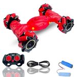 Amitasha RC All-Terrain Rock Crawler Remote Control Car 4X4 Dual Sided Climbing Vehicle, 4WD Off-Road Double Sided Rechargeable Truck for Kids & Adults 360° Rotate Drift Stunt Car