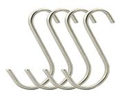 Q1 Beads 12 Pcs Pure Stainless Steel S Shaped 4" inch S Hooks Hanger for Hanging Indoor/Outdoor Multiple uses(10 cm x 5 cm)