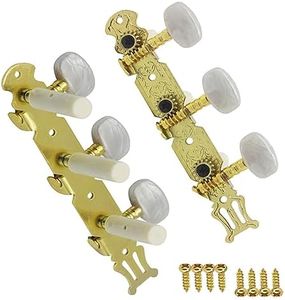 Changyeah 2Pcs Afinadores de guitarra clásica,Clavijas Mecánicas Guitarra,Clavijas de Afinación Guitarra Clásica,Clavijas de Afinación,Cabezales de máquina afinadores para guitarra acústica clásica