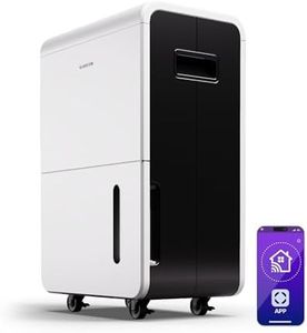 Klarstein DryFy Grand Smart 70L Luftentfeuchter - 70L/Tag, WiFi App Steuerung, 8L Tank, 24h Timer, Automatische Entfeuchtung, Elektrischer Entfeuchter für Räume 60-90m², Weiß