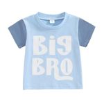 Baby Girl Big Sister Little Sister T Shirt Tops Boys Brother Bodysuit Sibling Matching Outfit Lil Sis Bro Tees Clothes (Big bro 1 - Blue, 2-3 Years)