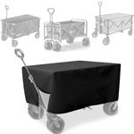 Sadodo Foldable Wagon Cart Cover, 600D Thickened Oxford cloth Cover For Camping Trolley,Outdoor Waterproof (38*22*20 Inch 600D)