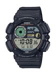 Casio WS1500H Series | Men’s Digital Watch | Black | 100 SEC Stopwatch | Countdown Timer | LED Light | 100 Meter Water Resistance | Multi Function Alarm | Auto Calendar | Dual Time| 10 Yr Battery,