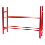 Share Goo RC Car Metal Tire Rack Wheel Tyre Storage Shelf Compatible with Traxxas TRX-4 Axial SCX10 D90 RC Crawler Car 1.9inch 2.2inch Wheel Rim (Red)