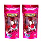 Foodie Puppies Optimum Fish Food - 200gm, Pack of 2 (Mini Pellet) | Highly Digestible & Added with Fish Meal & Corn Protein Meal | Highly Nutritious Fish Food for All Aquarium Fish with Free Key Ring