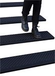 Rubber Stair Treads Non-Slip Outdoor 42”x10” (5-Pack) – Anti-Slip Step Mat with Nosing