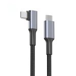 USB C to USB C Charger Cable 3M 100W, Type C to Type C Cable Right Angle, Compatible with iPhone 15 Samsung Galaxy S21 S20,Note 20 Ultra10 9 8,MacBook Air/Pro 13'',iPad Mini 6/Pro/Air（black）