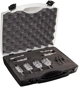 Drill America 8 Piece Carbide Tipped Hole Cutter Set with 1" Depth of Cut (5/8", 3/4", 7/8", 1", 1-1/4", 1-1/2", 1-3/4" and 2"), CTH Series