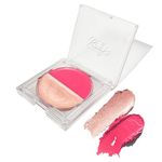 Ruby's Organics Cream Blush for Cheeks & Highlighter Duo Palette, Blusher for Face Makeup, Lightweight Flawless All Day Glow, All Skin Types, Natural &Paraben Free (Poppy Pink + Illuminate) 9g