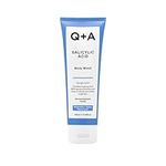 Q+A Salicylic Acid Body Wash: Refreshing Gel Cleanser with Green Tea Extract - Exfoliates, Smooths & Softens, 250ml