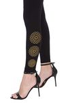 Plus Size Bottom Printed Ankle Length Leggings for Women