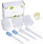 OrganiKit's Reusable Suppository Mold Kit - Eco-Friendly, 2ML, Silicone, Suppository Molds | Kit Includes 4 Suppository Mold Tray's, 4 Liquid Droppers, 1 Pill Case.