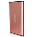 500GB External Hard Drive Portable - Maxone Ultra Slim 2.5'' External HDD USB 3.0 for PC, Mac, Laptop, PS4, Xbox one - Rose Pink