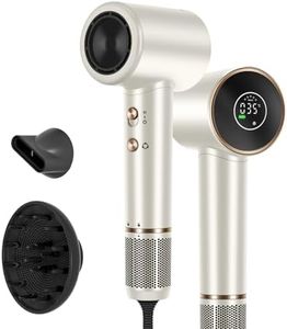 Secador De Pelo Profesional HD-LED, PARWIN PRO BEAUTY Secador Pelo Ionico Con 110,000 Rpm Motores Sin Escobillas De Bajo Ruido | Secado Rápido | 200 millones de iones negativos（Champán Plata）