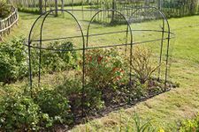 Haxnicks Steel Long Fruit Cage Frame | Bird Netting Plant Protection For Fruit Bushes | Gooseberry Currants Raspberries | Black, 300 x 100 x 150cm Frame040101