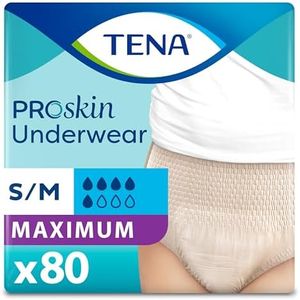 Tena Maximum Absorbency Incontinence Underwear For Women, S/M, 80 Count