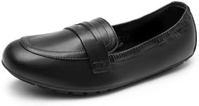 DREAM PAIRS Womens Loafers Foldable Ballet Loafer Flats for Women Round Toe Comfortable Light Weight Casual Slip-On Dress Shoes,Size 5.5,Black-Pu,DWUMLS2516