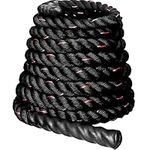 Senshi Japan Battle Rope 38mm*6/9/12/15m SUPER HEAVY Exercise Rope for Home Gyms, Weighted Rope Training, Professional Workouts (Without Anchor, 12m)